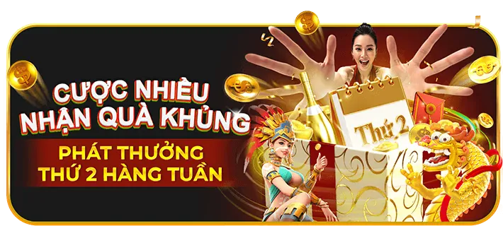 Màn hình hiển thị các trò chơi slot game và jackpot lớn